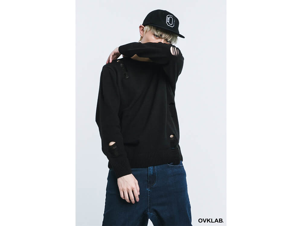 OVKLAB 16 AW Destroyed Knit Sweater (2)