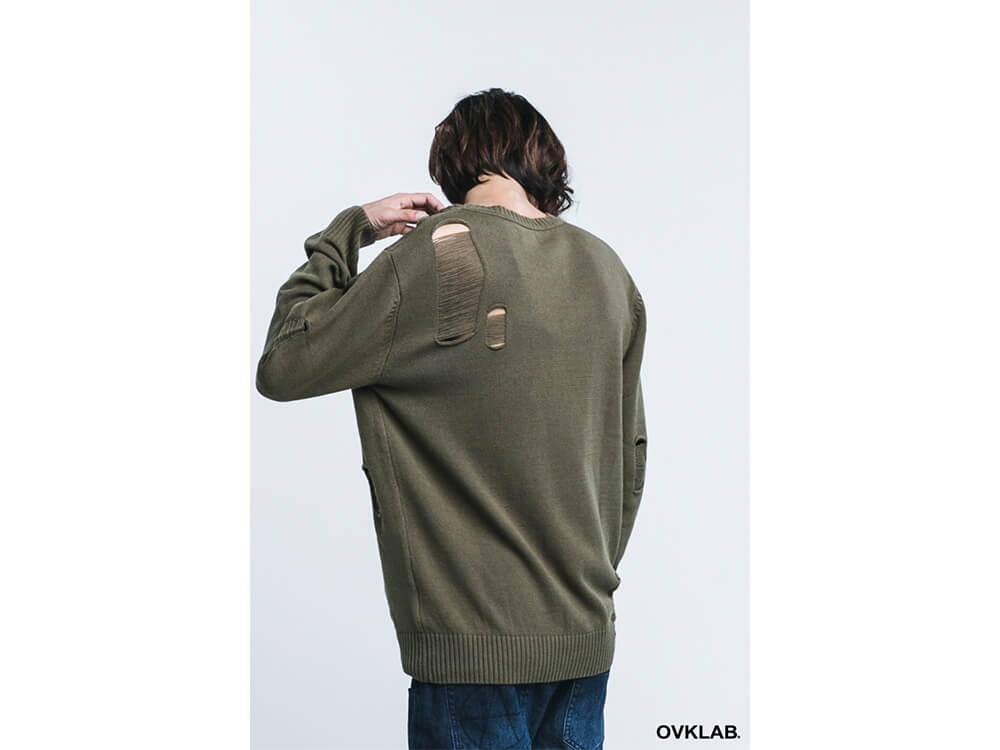 OVKLAB 16 AW Destroyed Knit Sweater (6)