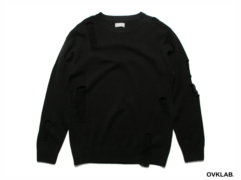 OVKLAB 16 AW Destroyed Knit Sweater (7)