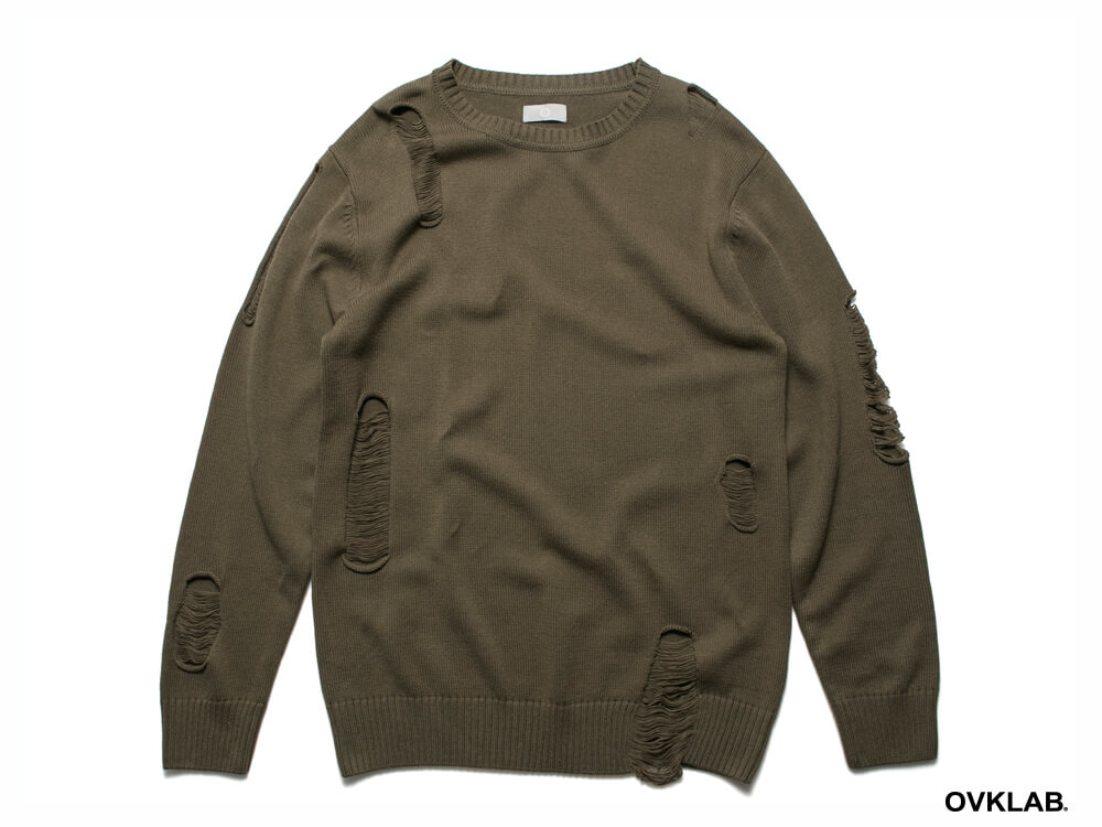 OVKLAB 16 AW Destroyed Knit Sweater (9)