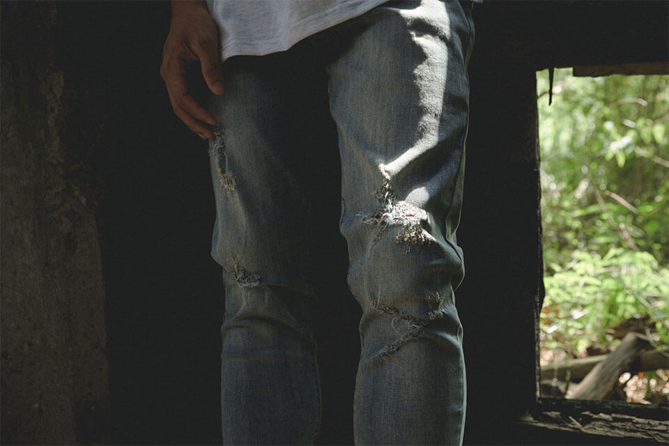 NextMobRiot 16 FW Skinny Elasticty Torn Jeans (4)