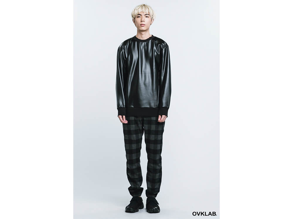 OVKLAB 16 AW Metallic Leather Sweashirt (1)