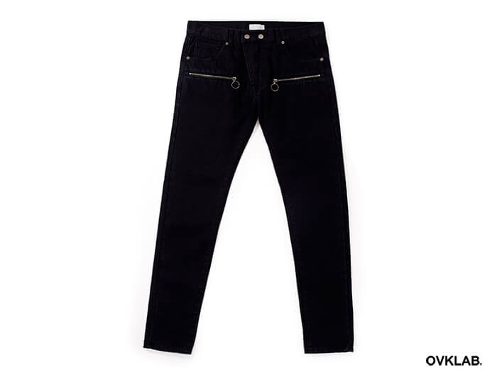 OVKLAB 17 SS Zipper Skinny Denim Jeans (5)