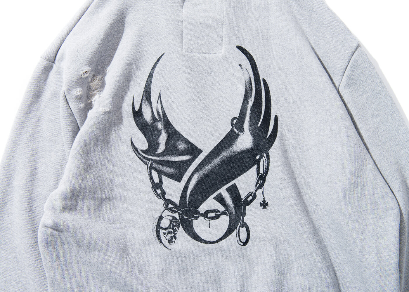 Remix 16 AW MotorHead Damaged Hoody (13)