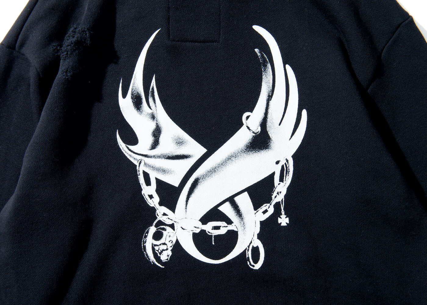 Remix 16 AW MotorHead Damaged Hoody (6)