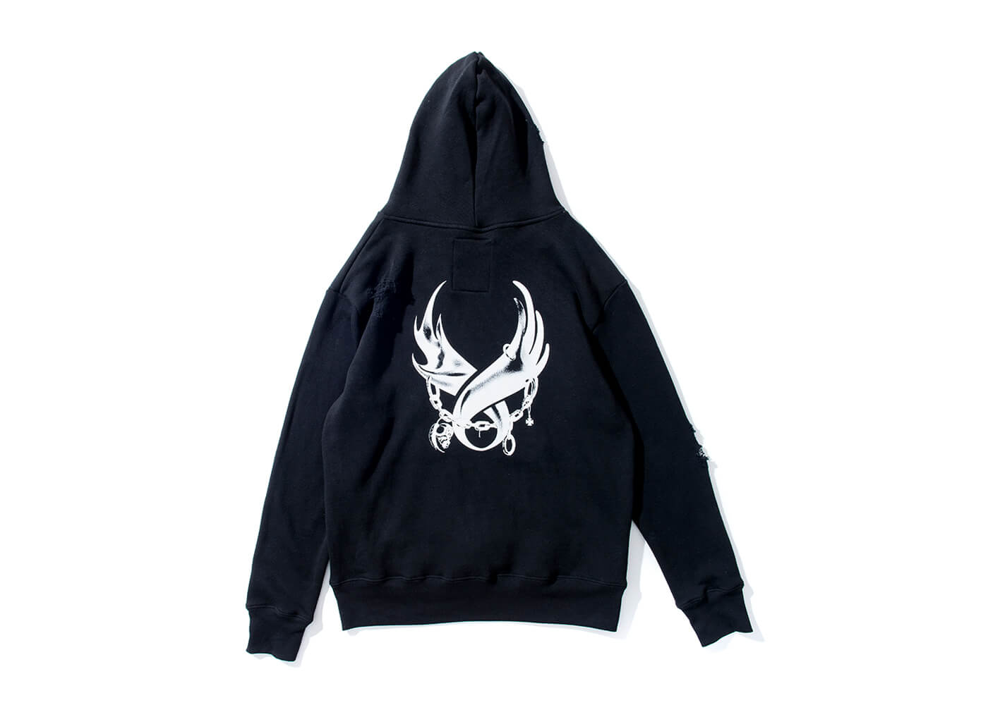 Remix 16 AW MotorHead Damaged Hoody (8)