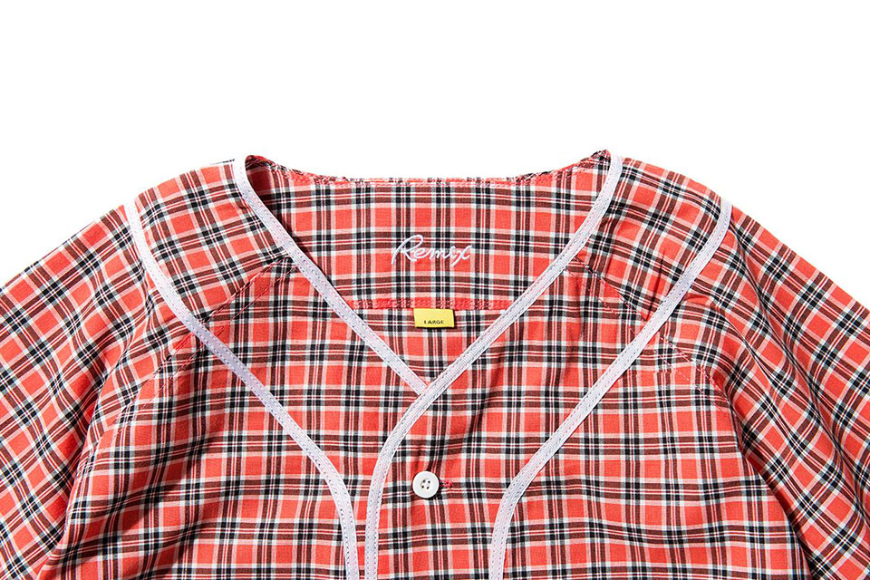 Remix 16 SS Plaid Baseball Shirt (4)