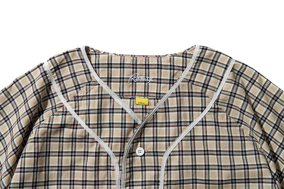 Remix 16 SS Plaid Baseball Shirt (9)