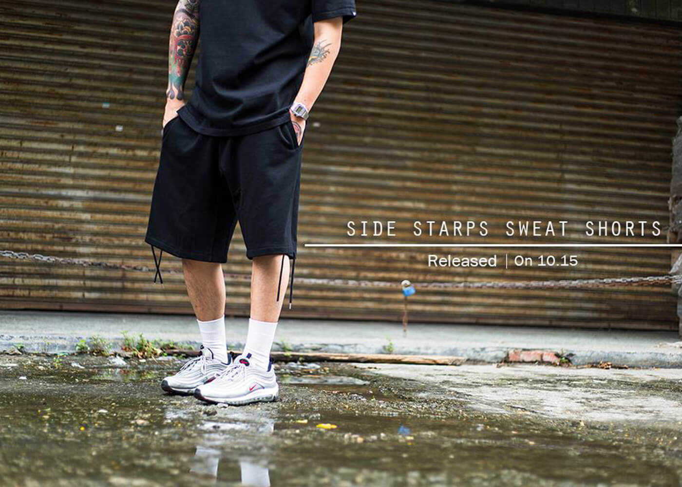 Remix 16 SS Side Starps Sweat Shorts (1)