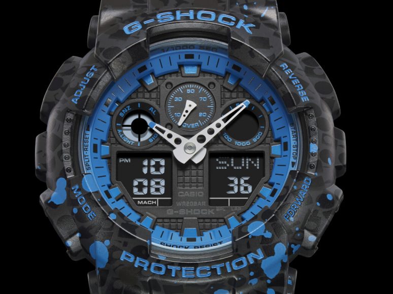 CASIO 5/27(六)發售G-SHOCK X STASH GA-100ST-2A 噴墨塗鴉錶| NMR