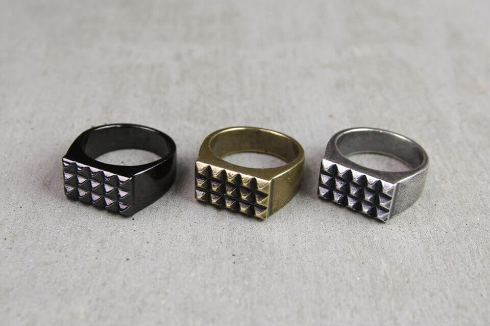 METALIZE 17 SS Punk Rivet 鉚釘戒指 (4)
