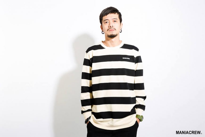 MANIA 17 AW Wide Stripe Sweatshirt (1)