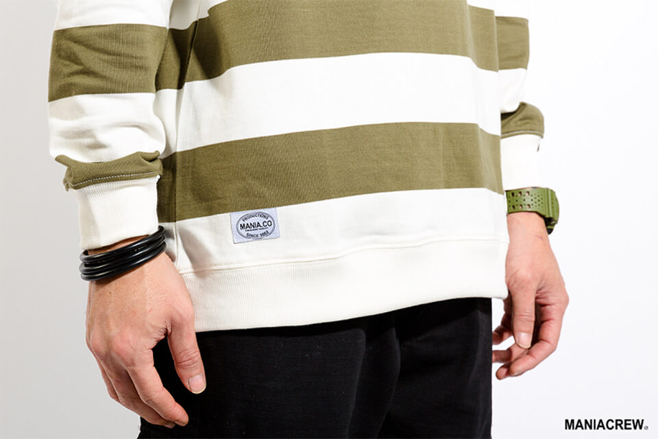MANIA 17 AW Wide Stripe Sweatshirt (5)