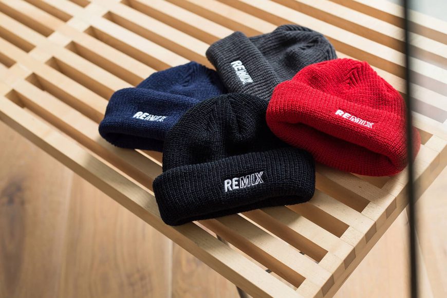 REMIX 17 AW Two Sides Short Beanie (1)