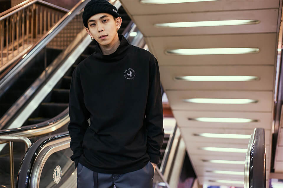 REMIX 17 AW Remix High Neck LS Tee (1)