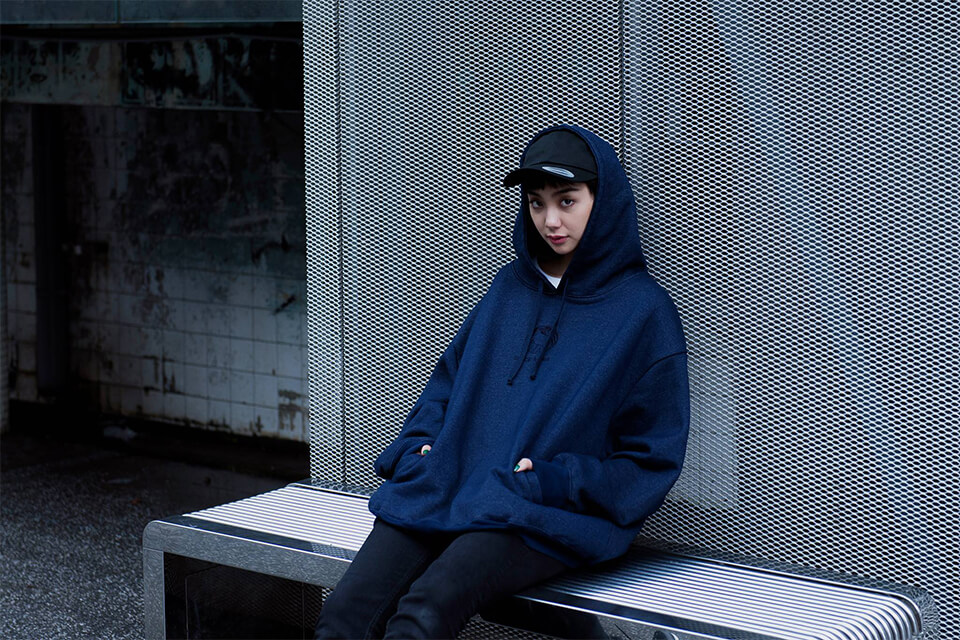 REMIX 17 AW Ring Logo 1Tone Hoody (1)