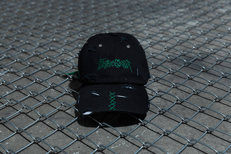 NextMobRiot 98(六)發售 18 SS NMR15th x FASHION KILLA DAMAGE NIGHTMARE LOGO CAP (1)