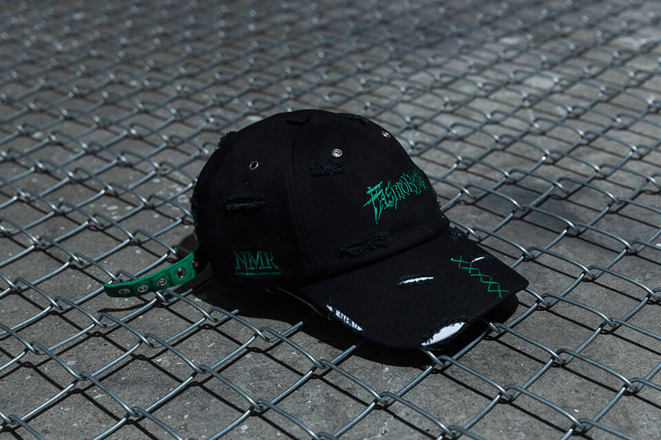NextMobRiot 98(六)發售 18 SS NMR15th x FASHION KILLA DAMAGE NIGHTMARE LOGO CAP (2)