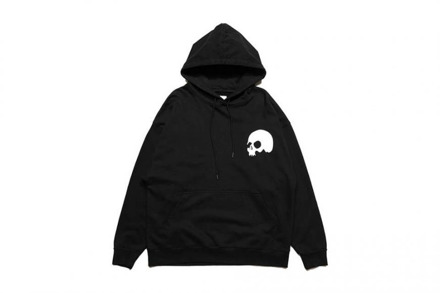 AES 1110(六)發售 18 AW Aes Washed Skull Logo Hoodie (2)
