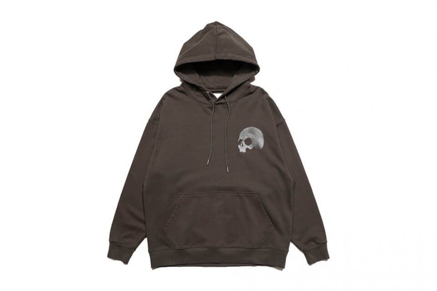 AES 1110(六)發售 18 AW Aes Washed Skull Logo Hoodie (5)