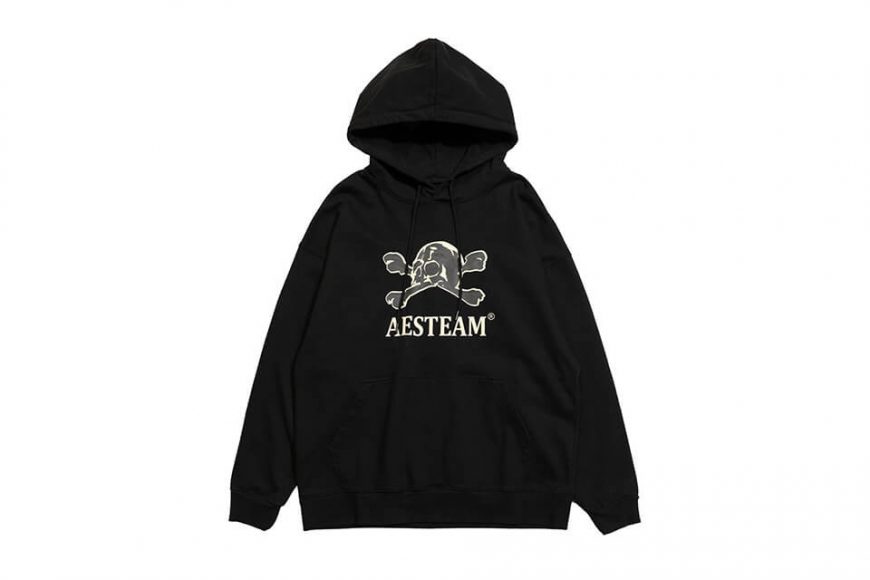 AES 113(六)發售 18 AW Aes Washed Skull Hoodie (1)