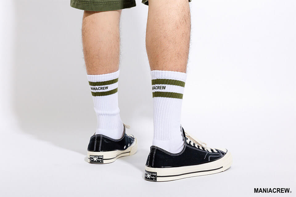 MANIA 18 AW Pinstripe Socks (1)