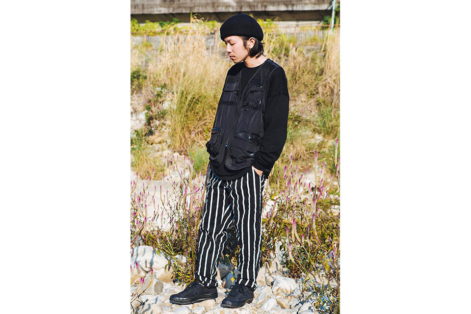 NextMobRiot 130(三)發售 18 AW Stripe Wave Loosely Capri-Pants (2)