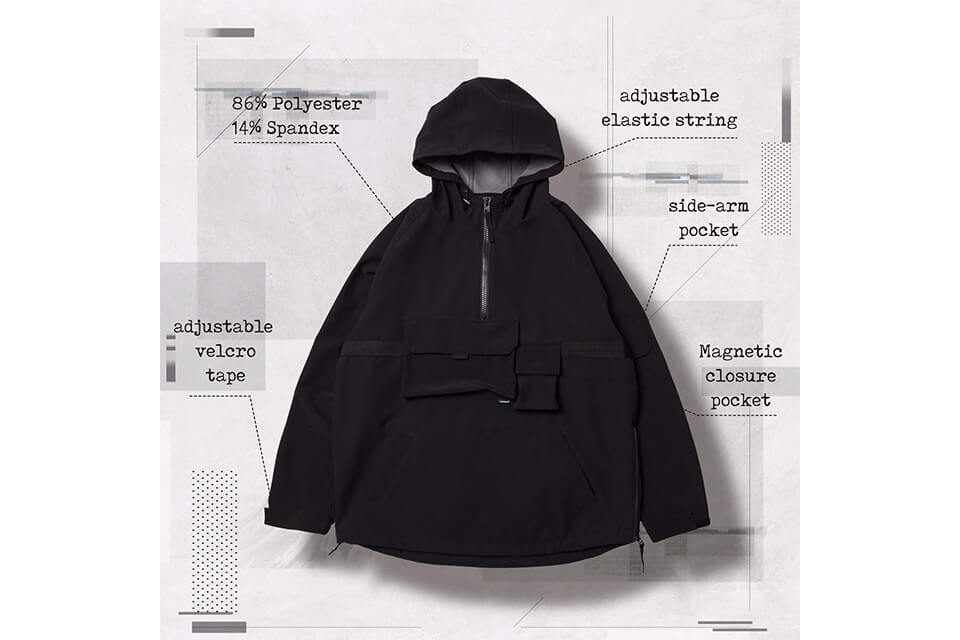 AES 27(四)初三發售 18 AW Aes x Goopi Magnetic Anorak Jacket (3)