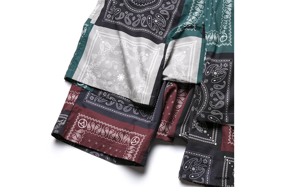 OVKLAB 19 SS Paisley Pattern Wide Shorts (10)