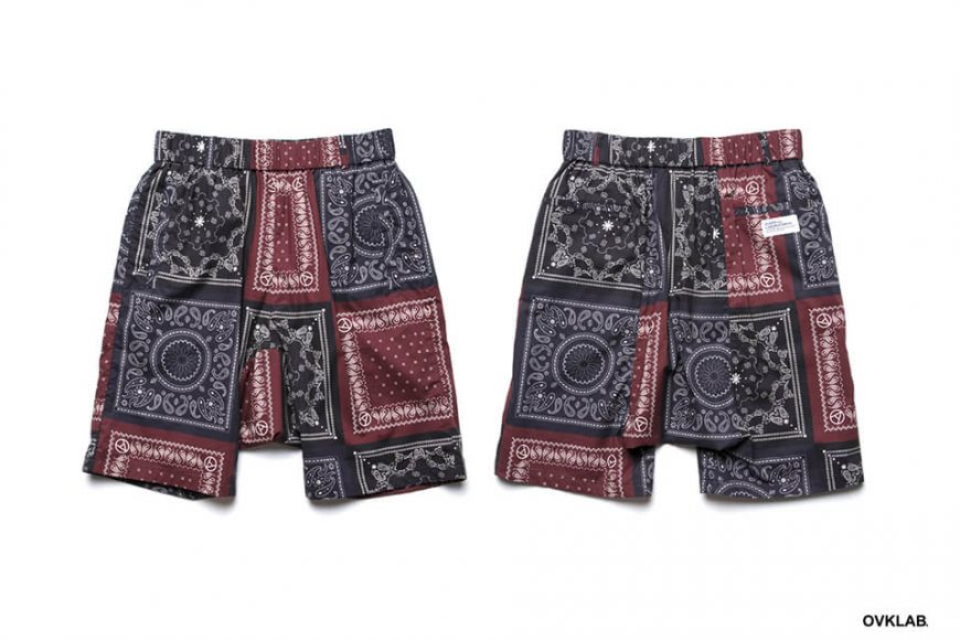 OVKLAB 19 SS Paisley Pattern Wide Shorts (2)