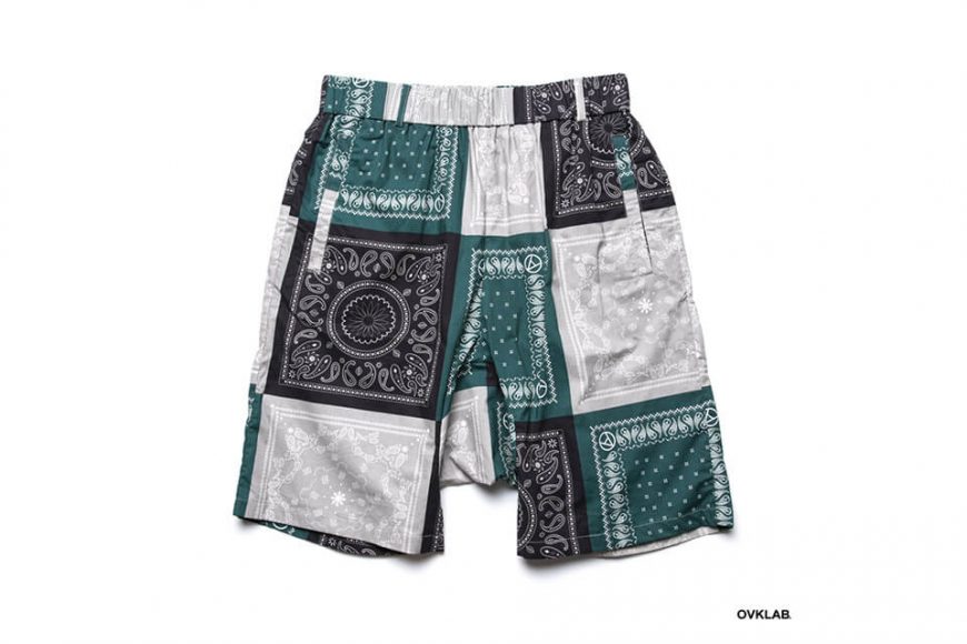 OVKLAB 19 SS Paisley Pattern Wide Shorts (6)