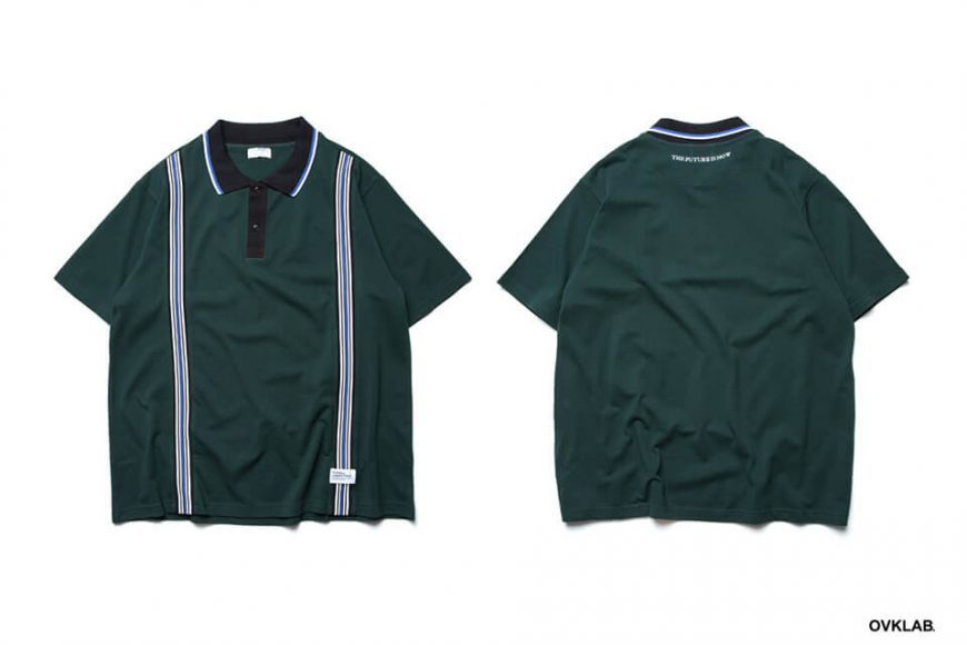 OVKLAB 19 SS Striped Jacquard Polo Shirt (1)