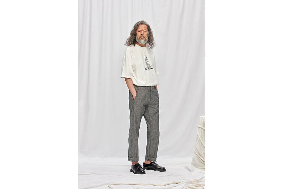 FrizmWORKS 19 SS Chambray Selvedge Banding Pants (2)