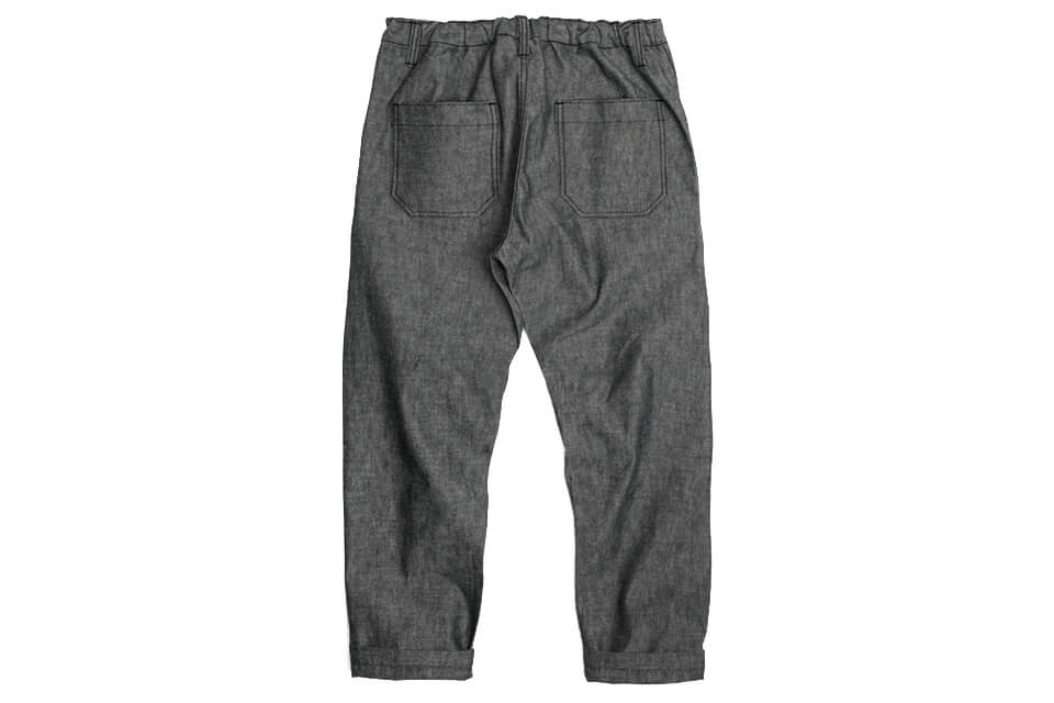 FrizmWORKS 19 SS Chambray Selvedge Banding Pants (5)