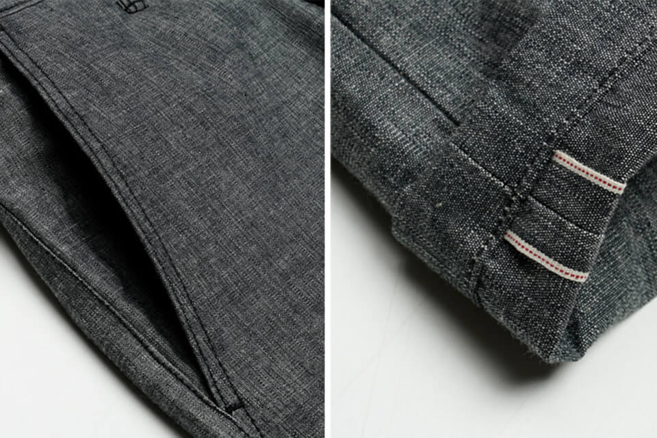 FrizmWORKS 19 SS Chambray Selvedge Banding Pants (7)