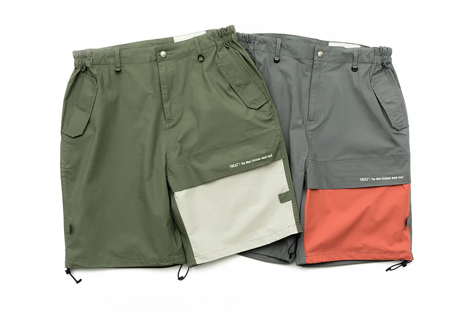 TMCAZ 19 SS Patchwork Cargo Shorts (1)