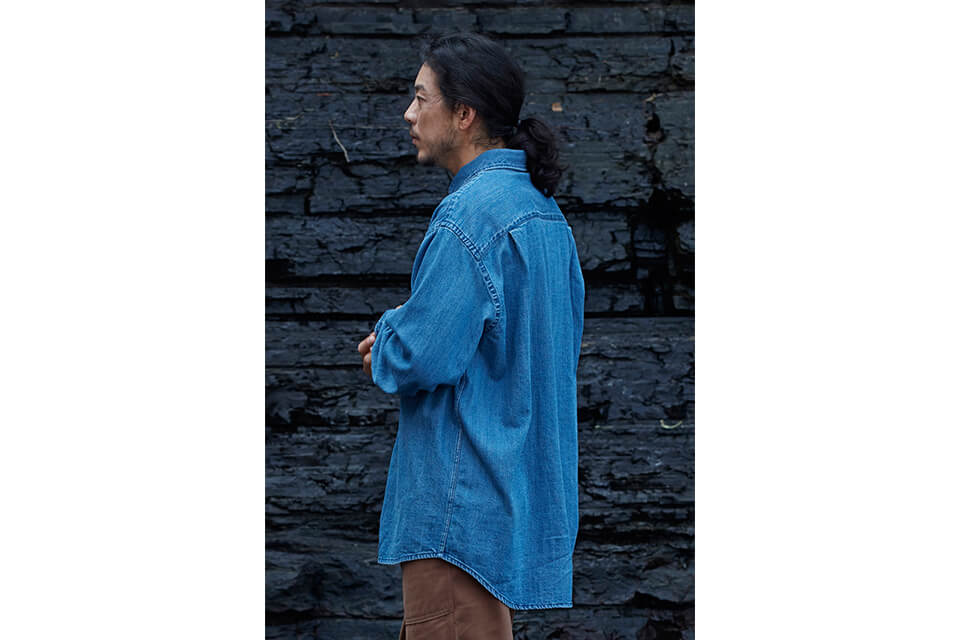 FrizmWORKS 19 FW Oversized Denim Shirt (6)