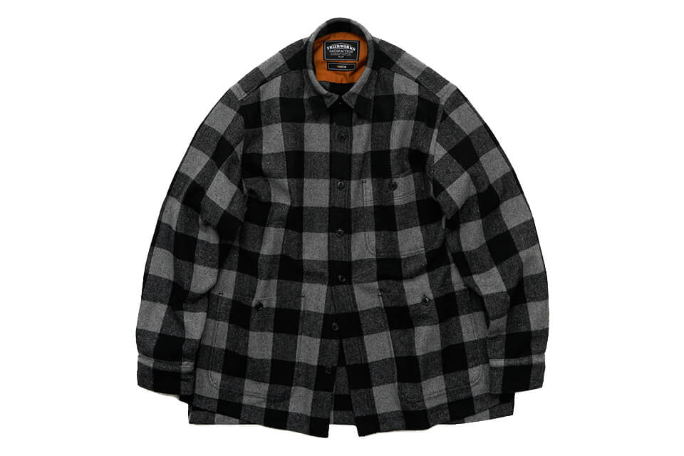 FrizmWORKS 19 FW Heavy Wool Buffalo Shirt JKT (4)