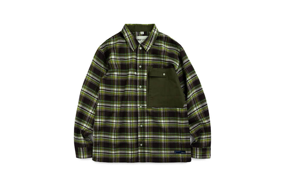 TMCAZ 19 AW Patch-Pocket GRID Shirt (1)
