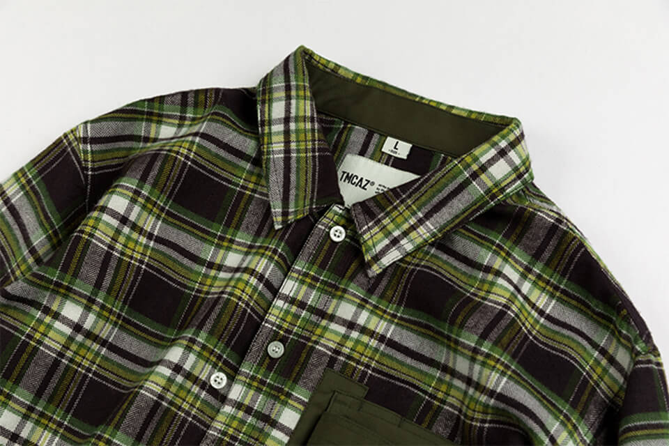 TMCAZ 19 AW Patch-Pocket GRID Shirt (3)