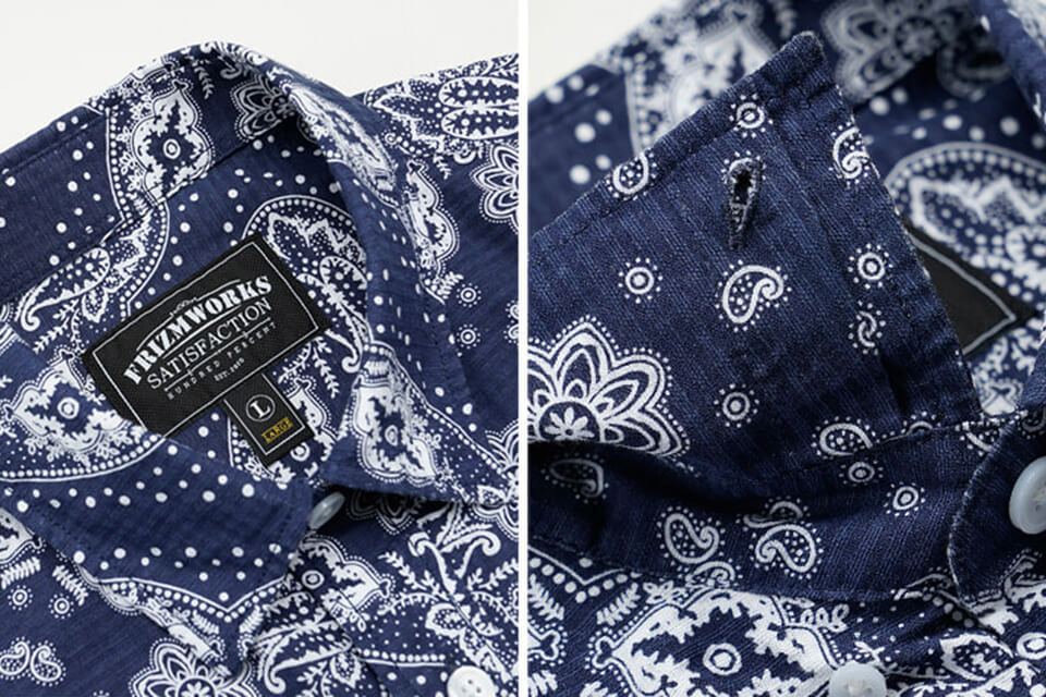 FrizmWORKS 20 SS Dobby Weave Bandana Shirt (13)