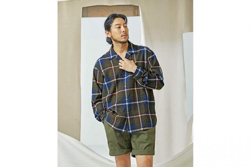 FrizmWORKS 20 SS Checked Open Collar Shirt (2)