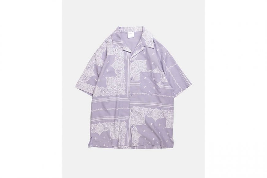 NEXHYPE 20 SS SLF Paisley Pattern Purple Shirt (10)