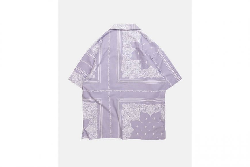 NEXHYPE 20 SS SLF Paisley Pattern Purple Shirt (11)