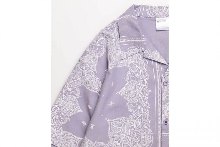 NEXHYPE 20 SS SLF Paisley Pattern Purple Shirt (12)