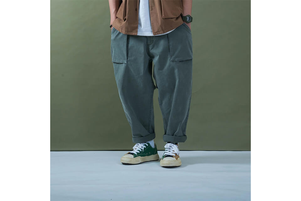 PERSEVERE 20 SS Enzyme Stone Washed Trousers (7)