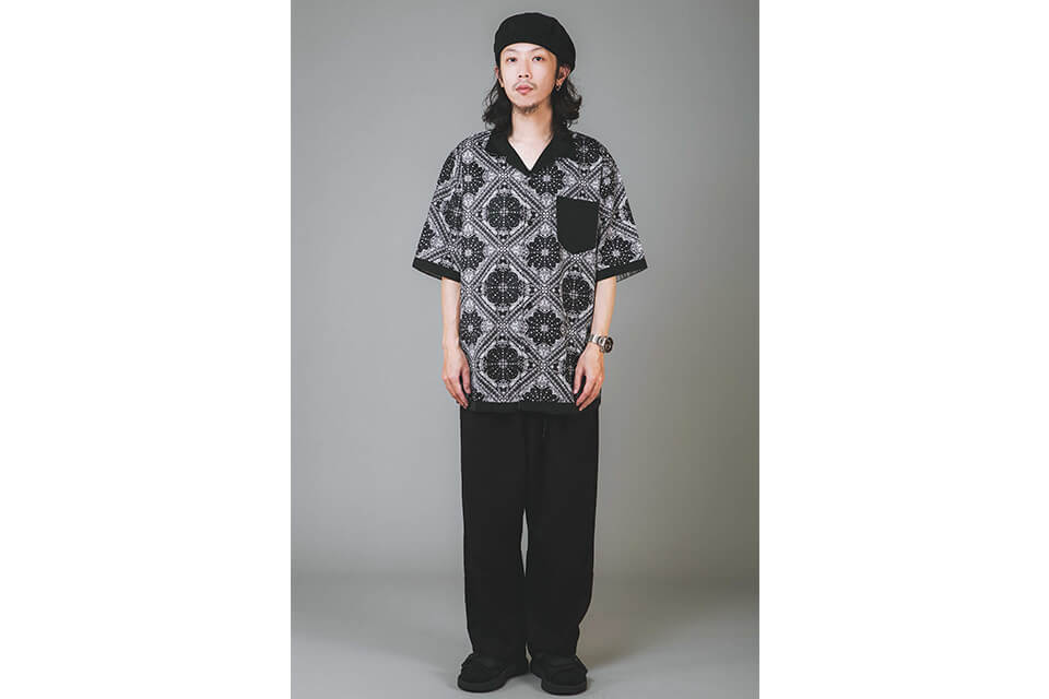 NextMobRiot 20 SS Splicing Bandana OVS Shirt (1)