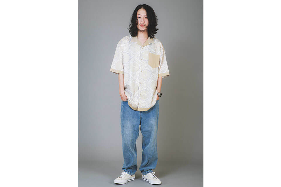 NextMobRiot 20 SS Splicing Bandana OVS Shirt (5)