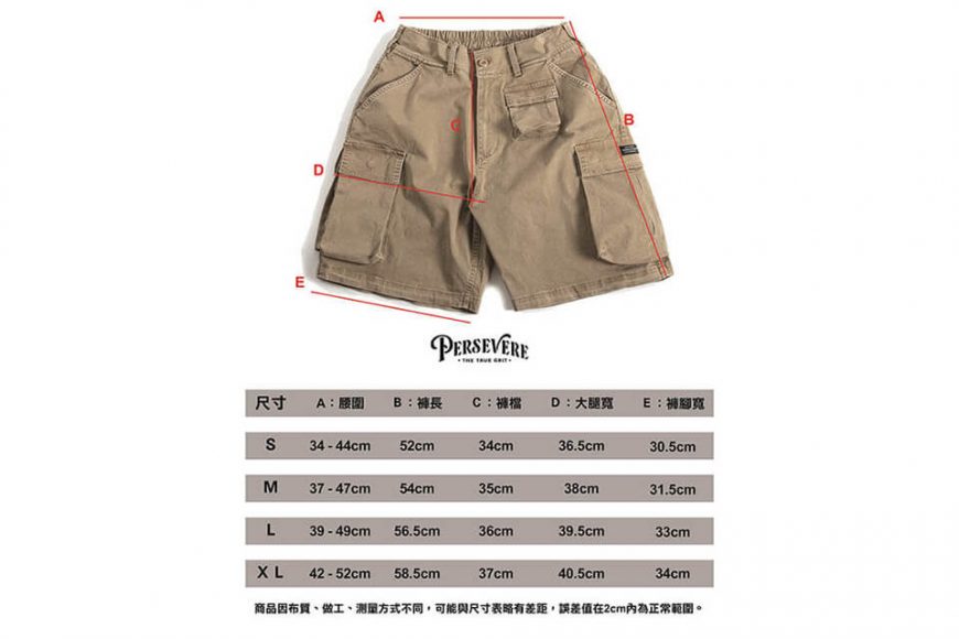 PERSEVERE 20 SS Enzyme Stone Washed Cargo Shorts (33)