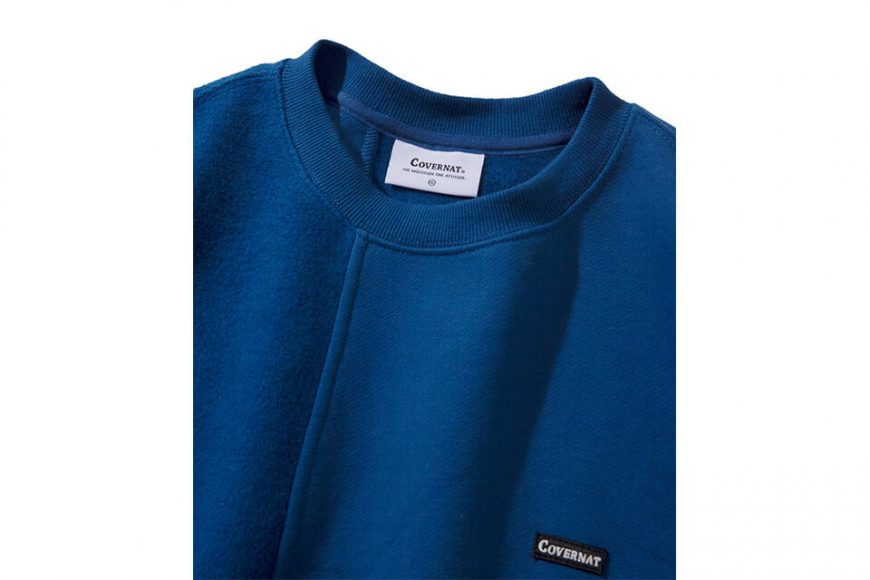 COVERNAT 20 FW Fabric Mixed Crewneck (9)